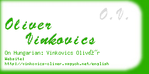 oliver vinkovics business card